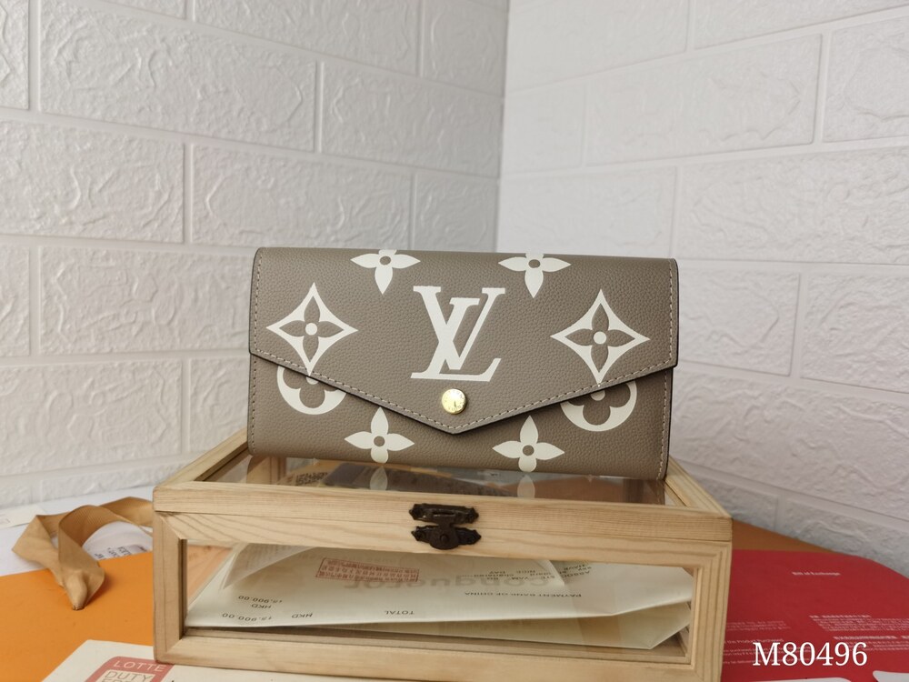 Louis Vuitton Sarah Wallet Giant Monogram Empreinte Leather
